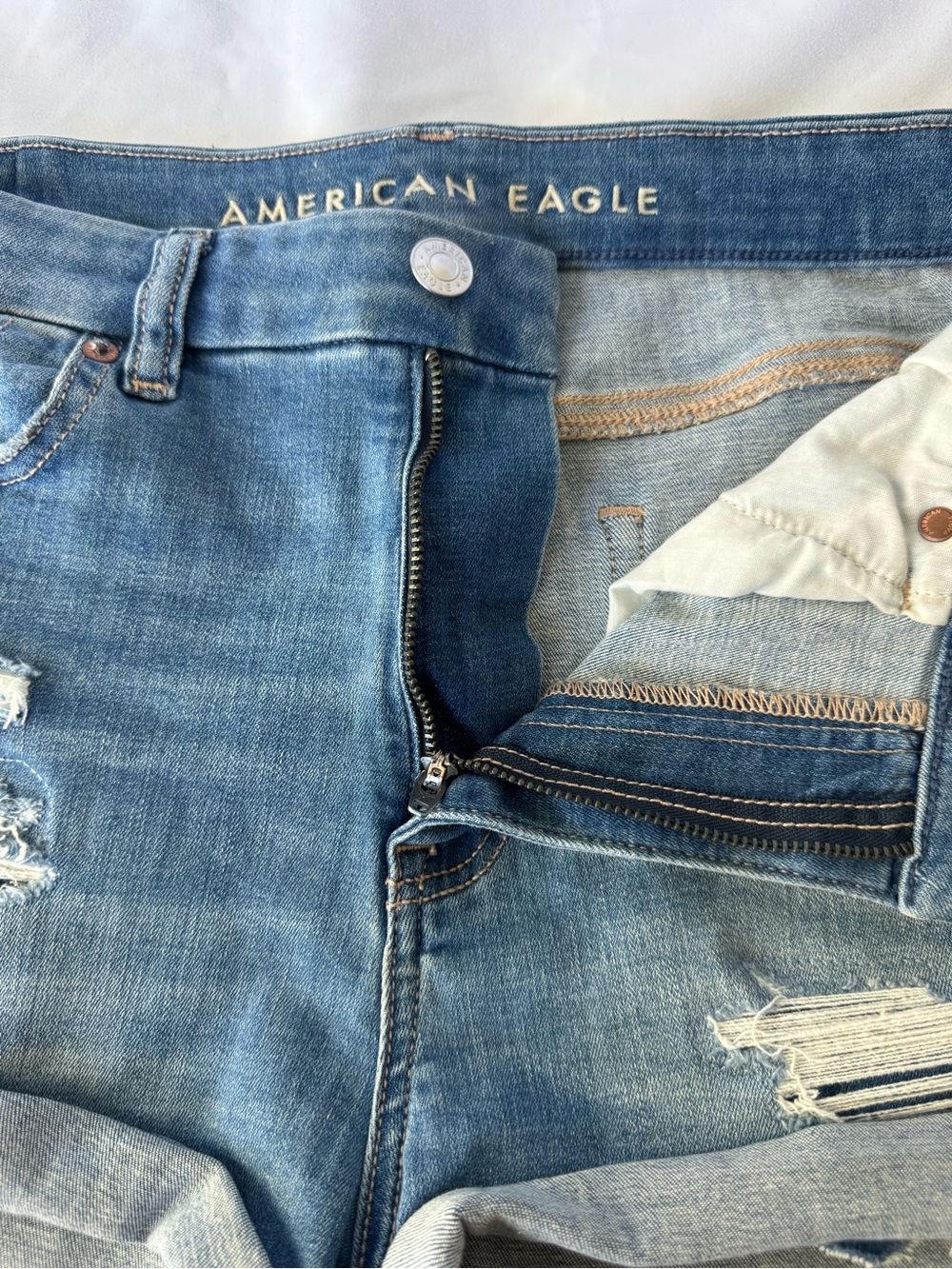 American Eagle Outfitters Next Level Stretch Curvy High-Rise Shortie Size 12 - Picture 7 of 11